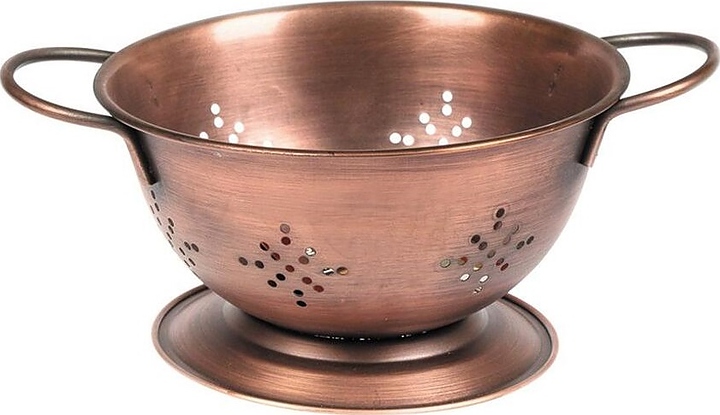 Корзинка для подачи P.L. Proff Cuisine 73038025 / SG-95364(B) "Дуршлаг" Antique Copper 14х8 см (нерж. сталь) состаренная медь