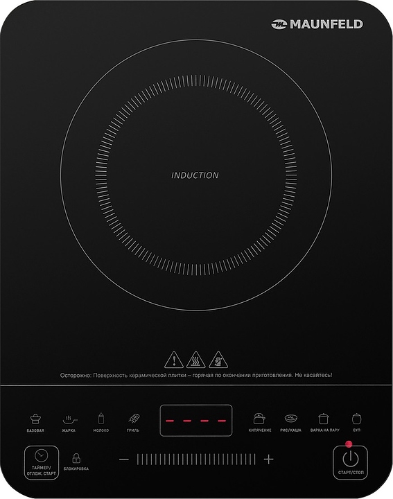 Плита электрическая индукционная настольная Maunfeld EVI.F291-BK