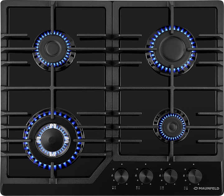 Варочная панель газовая Maunfeld EGHE.64.43CB/G черная