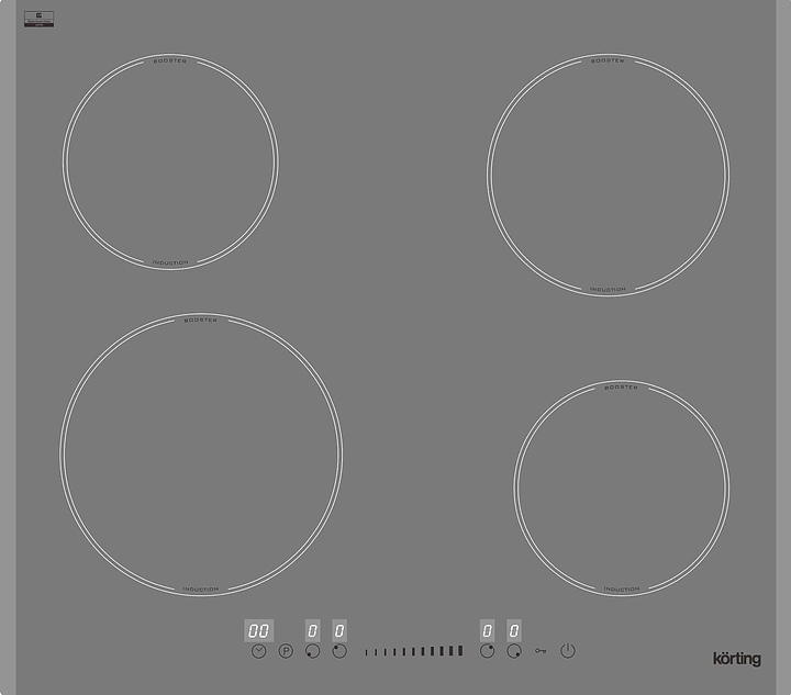 Варочная панель индукционная Korting HI 64560 BGR серая