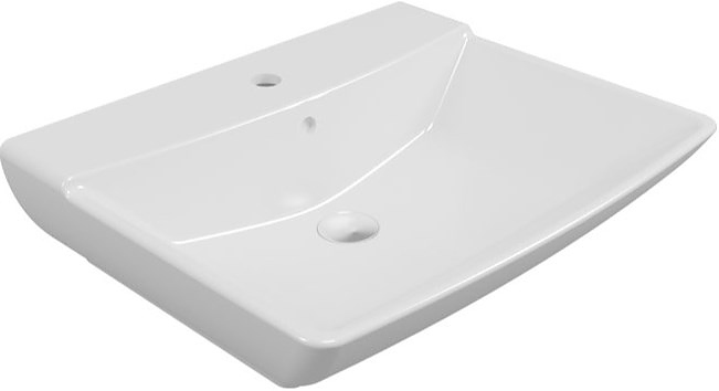 Раковина подвесная SEREL WASHBASIN 2045 60х50х19 см, фарфор, белая