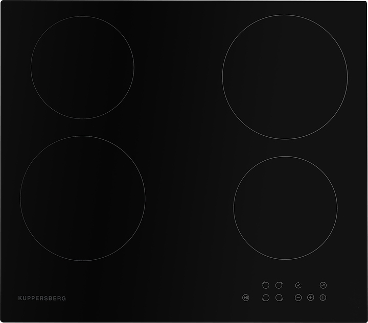 Варочная панель Kuppersberg ECO 601 электрическая, черная с прямой кромкой