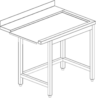 Стол для посудомоечной машины BSV-inox СВЭ 7,509