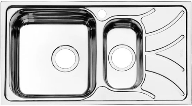 Мойка кухонная IDDIS Arro ARR78SXi77 78х44 см, правое крыло