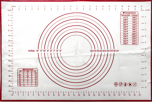 Коврик для выпечки ROAL FLT004 40х60 см (силикон) со шкалой