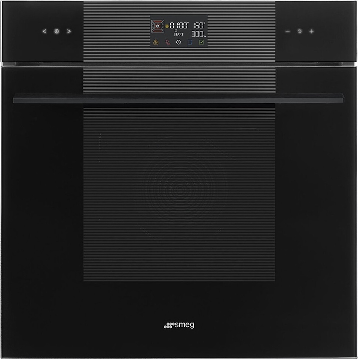 Духовой шкаф комбинированный с микроволнами SMEG SO6102M2B3 Deep Black черное стекло