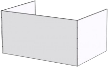 Короб для зонта вытяжного RoboLabs KF065-К12-1400