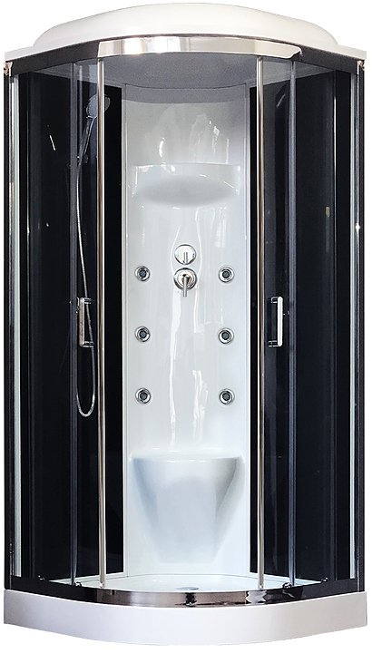 Душевая кабина с гидромассажем Royal Bath RB100HK7-BT-CH 100х100 см