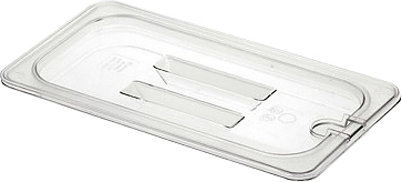 Крышка для гастроемкости MACO 8602-N GN 1/3 (325х176) с отверстием для ложки, поликарбонат