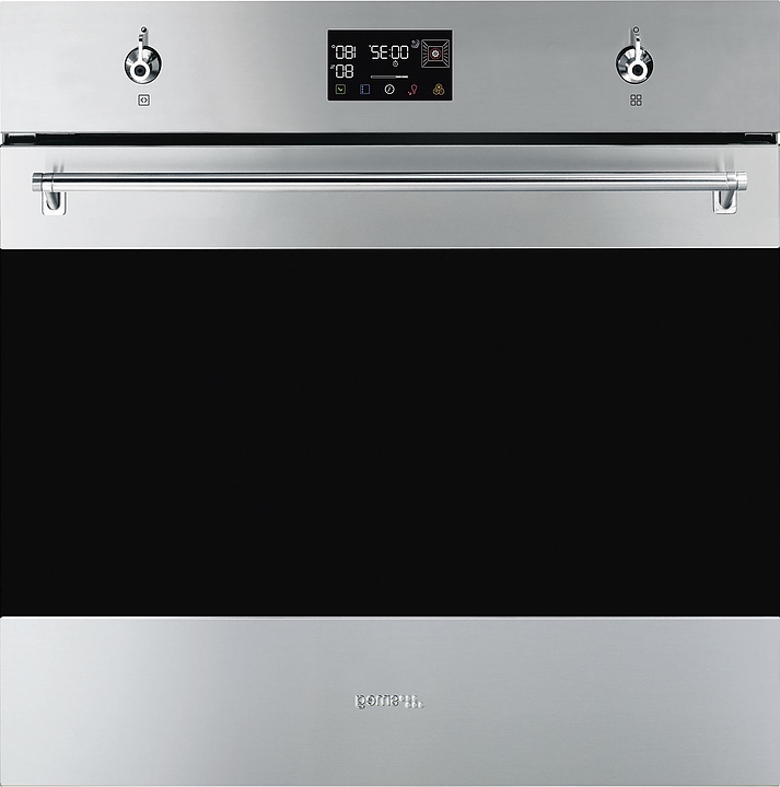 Духовой шкаф комбинированный с паром и пиролизом SMEG SOP6302S2PX нерж. сталь / черное стекло