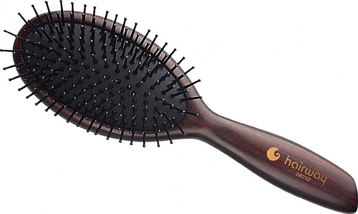 Щетка массажная Hairway Wenge 2 08212 овальная малая, 11 рядов