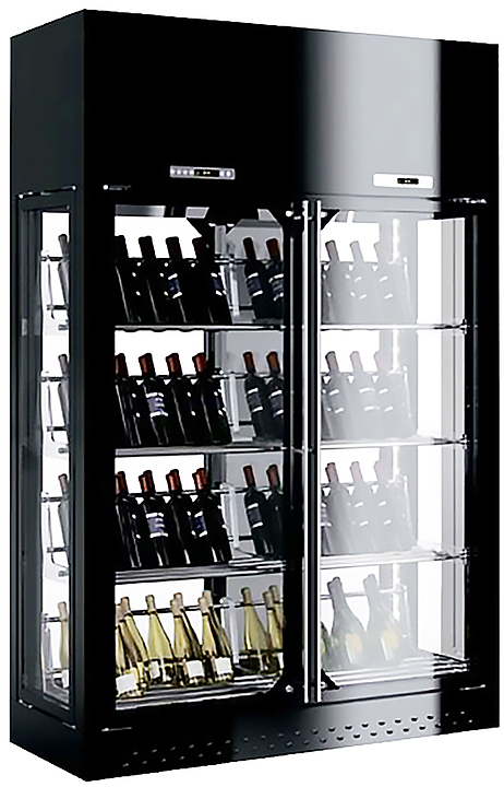 Винный шкаф Enofrigo WINE LIBRARY 2P 4V H260 P60 (A1WL4V2P266P/421) черный