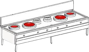 Индукционная WOK станция Heidebrenner ETK-I-W 732457