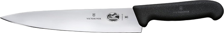 Шеф-нож поварской Victorinox 5.2003.22 Fibrox l=22 см (нерж. сталь / фиброкс) с черной ручкой