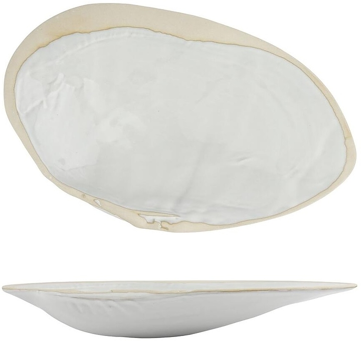 Блюдо для подачи P.L. Proff Cuisine Gray Shell Frutti di Mare P.L. [1] QB23087001 32,5х20 см