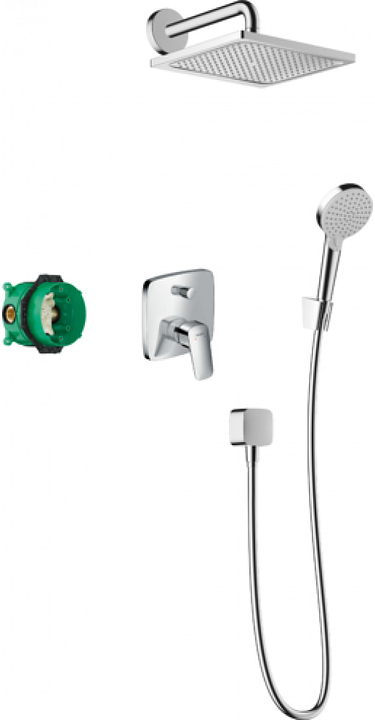 Комплект душевой встраиваемый Hansgrohe Crometta E 240 1jet HG Set 8 в 1 27957000 хром