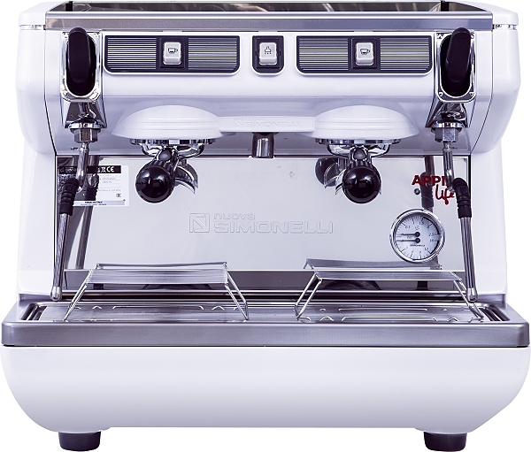 Кофемашина Nuova Simonelli Appia Life Compact 2 Gr S белая, высокие группы, экономайзер, полуавтомат