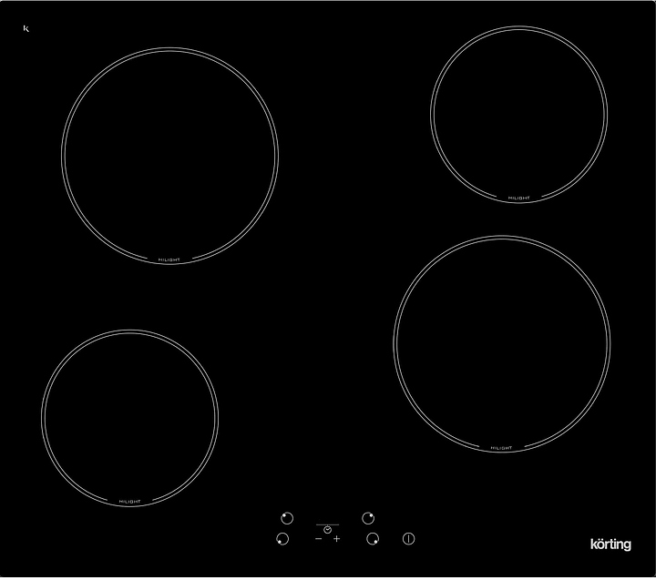 Варочная панель электрическая Korting HK 60001 B черная