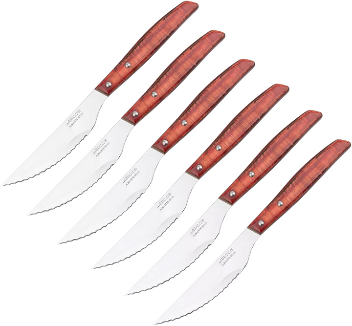 Набор столовых ножей для стейка Arcos Steak Knives 377100 6 шт.