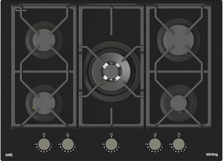 Варочная панель газовая стеклянная Korting HGG 7987 CTN FLC