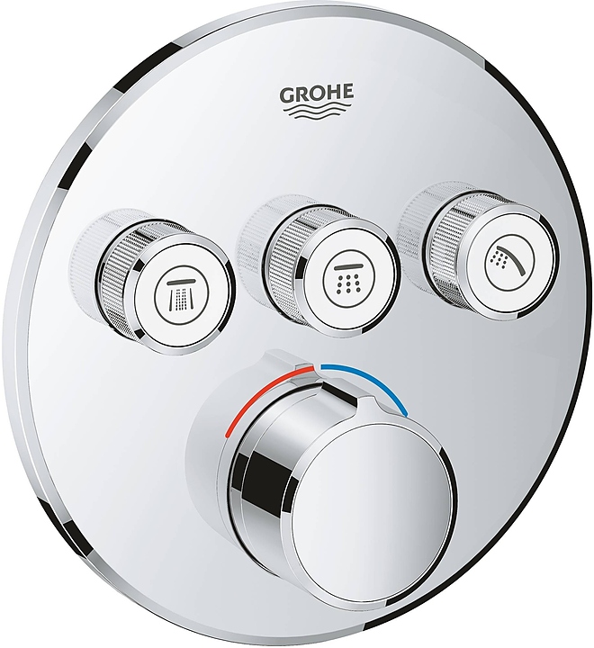 Смеситель для душа встраиваемый на 3 выхода Grohe Grohtherm SmartControl 29146000