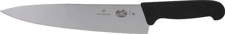 Шеф-нож поварской Victorinox 5.2003.25 Fibrox l=25 см (нерж. сталь / фиброкс) с черной ручкой