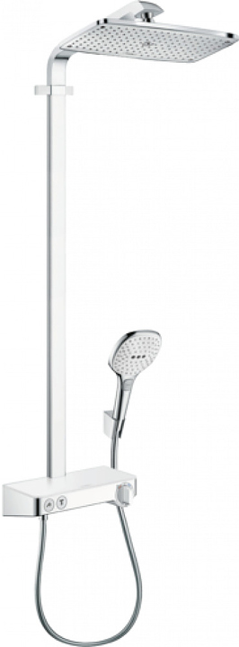 Стойка душевая Hansgrohe HG Raindance Select E360 1jet ST Showerpipe 27288400 белый, хром