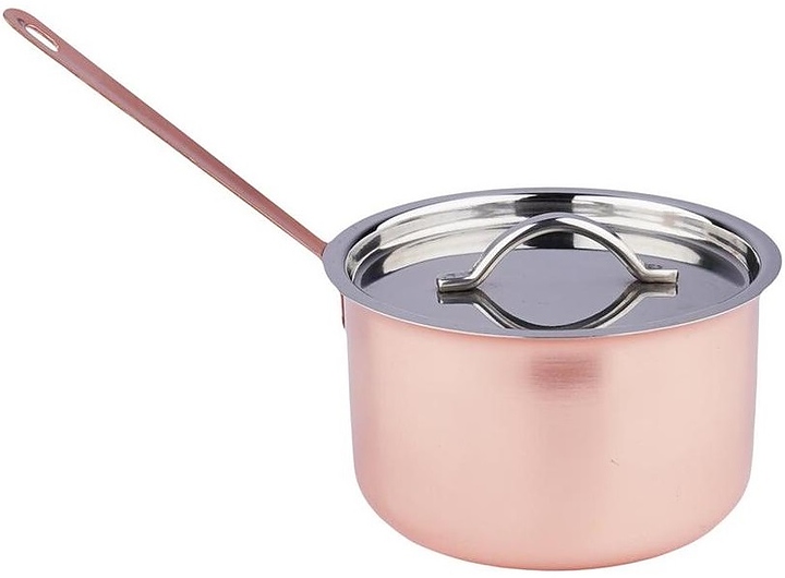 Кастрюля сотейник P.L. Proff Cuisine Copper MCH 5501/CP d 8,8 см h 5,8 см с крышкой