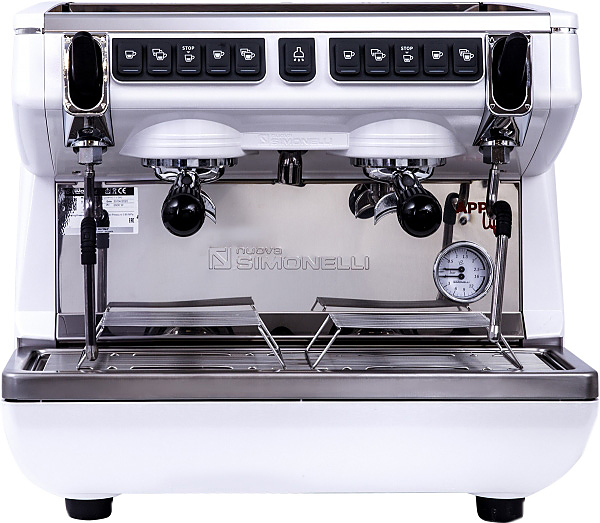 Кофемашина Nuova Simonelli Appia Life Compact 2 Gr V белая, высокие группы, экономайзер, автомат