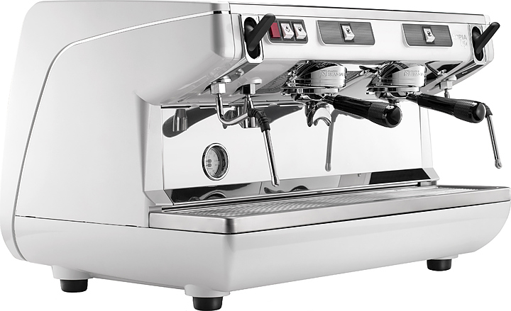 Кофемашина Nuova Simonelli Appia Life 2Gr S белая, высокие группы, экономайзер, полуавтомат