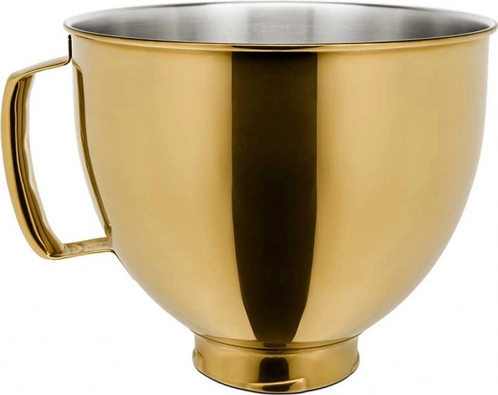Чаша для миксера KitchenAid 5KSM5SSBRG 4,8 л (нерж. сталь с PVD покрытием) сияющая золотая