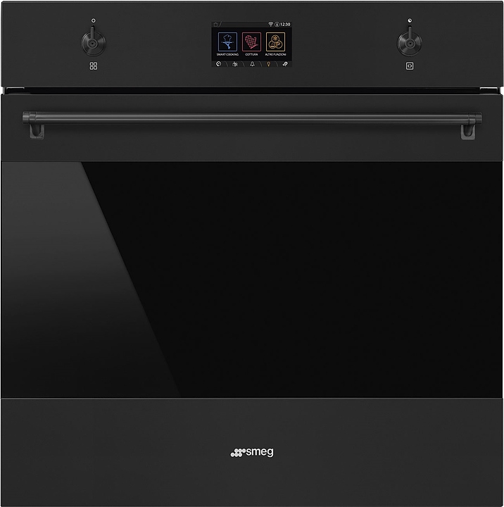 Духовой шкаф комбинированный с микроволнами и паром SMEG SO6303APN черный