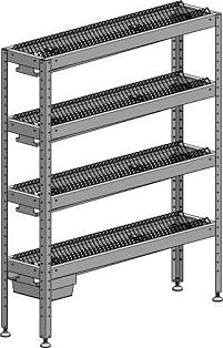 Стеллаж для тарелок Марихолодмаш С-4Т-0,3/0,95/1,6