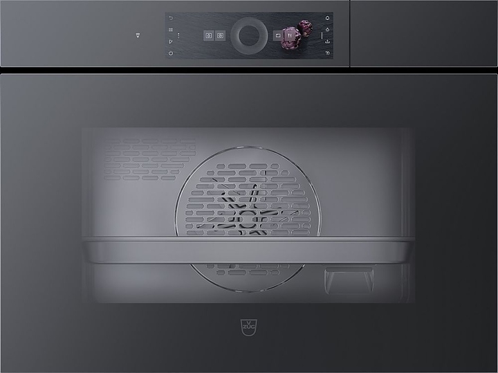 Духовой шкаф комбинированный с паром V-ZUG CombiSteamer V6000 45 AutoDoor CS6T-23043 черное стекло