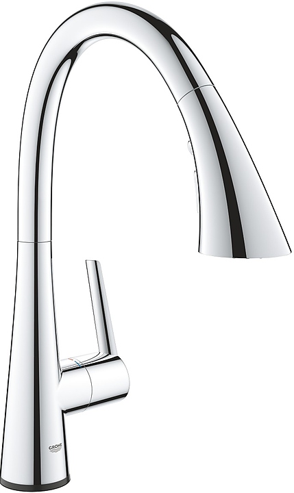 Смеситель для кухни с вытяжным изливом сенсорный Grohe Zedra TOUCH 30219002