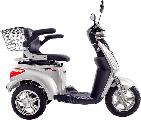 Электроскутер VOLTECO TRIKE NEW серебристый