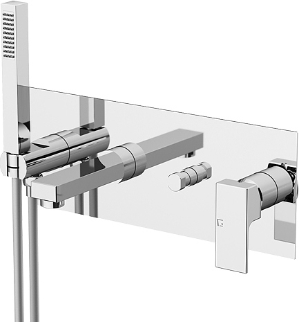 Смеситель для ванны с душем Gattoni Kubik 2505/25C0