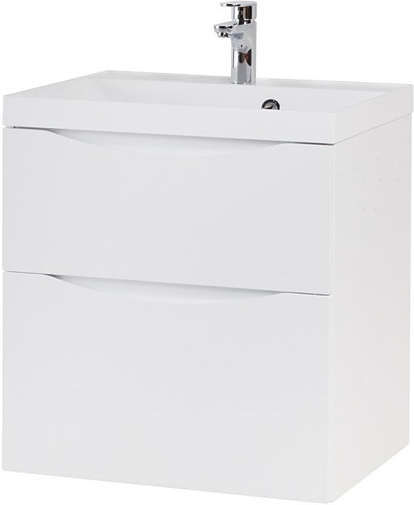 Тумба под раковину BelBagno MARINO-H60-600-2C-SO-BL-P Bianco Lucido