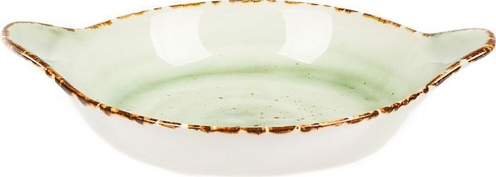 Блюдо сервировочное P.L. Proff Cuisine Organica Green TX0270-H275 200 мл d=17,5 см h=3,5 см (фарфор) круглое с ручками