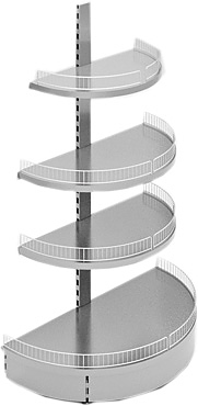 Стеллаж торцевой STAHLER (CRYSPI) Praktish L=1000, Н=2300