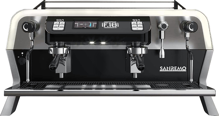 Кофемашина Sanremo F18 2 высокие гр. белая