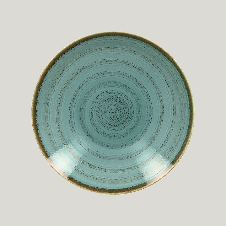 Тарелка круглая глубокая RAK Porcelain Twirl Lagoon TWBUBC36LA 3,6 л