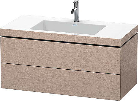 Тумба подвесная с умывальником Duravit L-Cube LC6928O1111 c-bonded