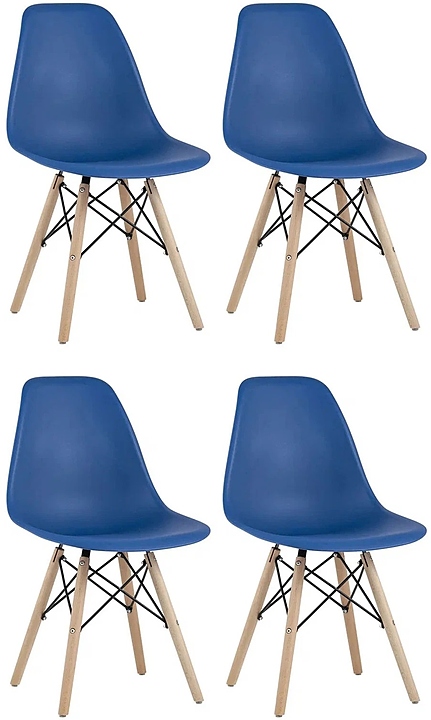 Стул Stool Group Style DSW синий x4