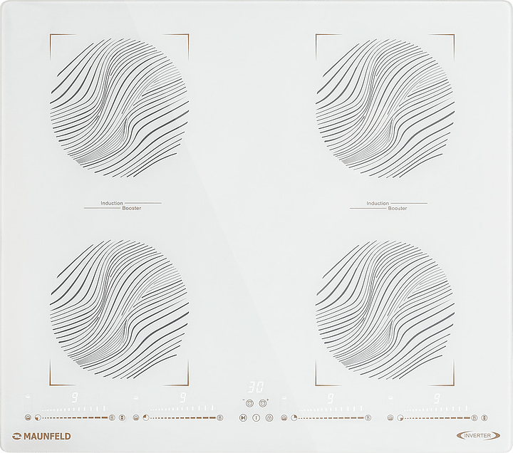 Варочная панель индукционная Maunfeld CVI594SB2WHF Inverter белая