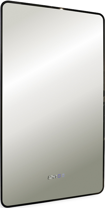 Зеркало с LED-подсветкой Silver Mirrors Incanto LED-00002537 60х100 см с часами и анти-пар