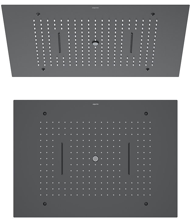 Душ верхний встраиваемый Aquatek 3 jet AQ2083MB черный матовый