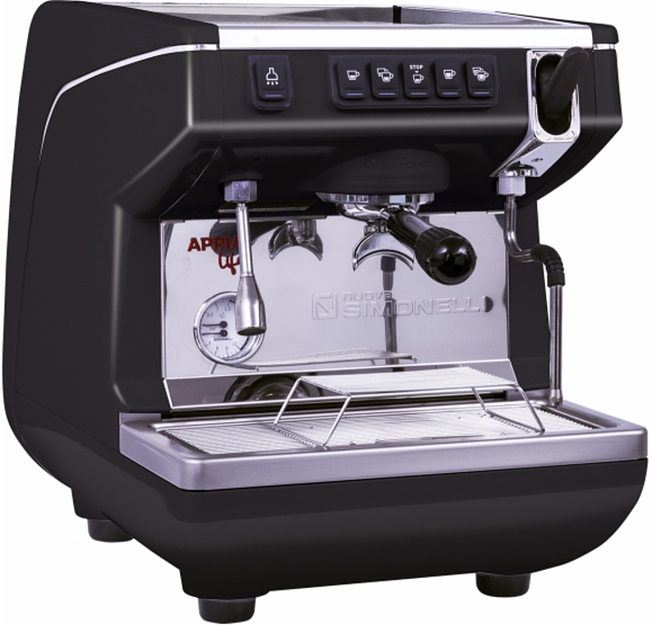 Кофемашина Nuova Simonelli Appia Life 1Gr V черная, высокая группа, автомат