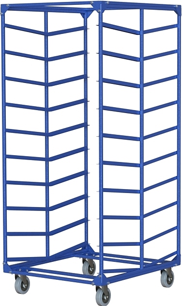 Тележка-шпилька для поддонов Нова-склад ON04-kr для хлебных лотков
