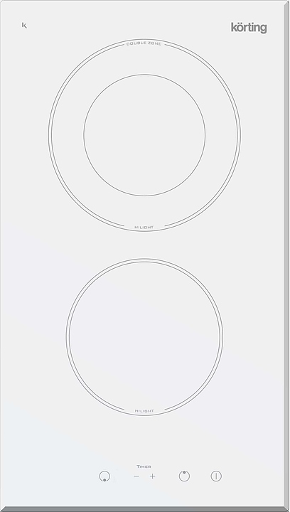 Варочная панель электрическая Korting HK 32033 BW белая